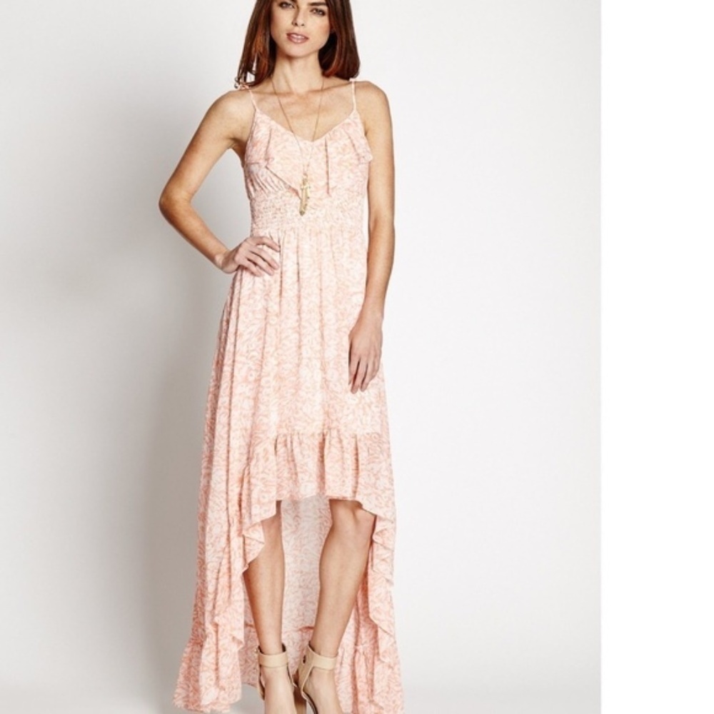 NEW GUESS Chameleon Camouflage High-Low Dress